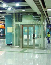 Ascensores de Pasajeros Con Cuarto de Máquinas Pequeño